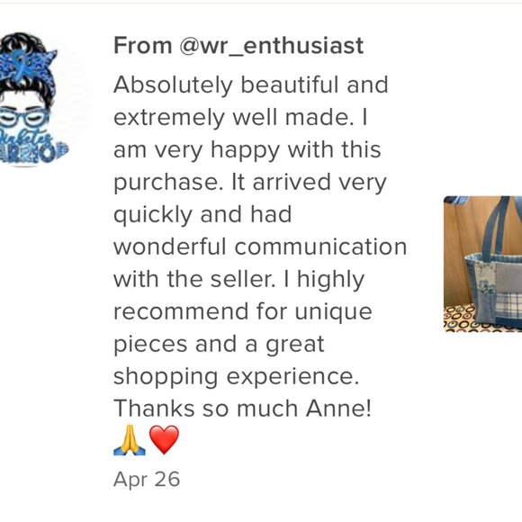 Upcycled, One Of A Kind Vibrant Floral Fabric & Denim Patchwork Bag - Picture 16 of 16